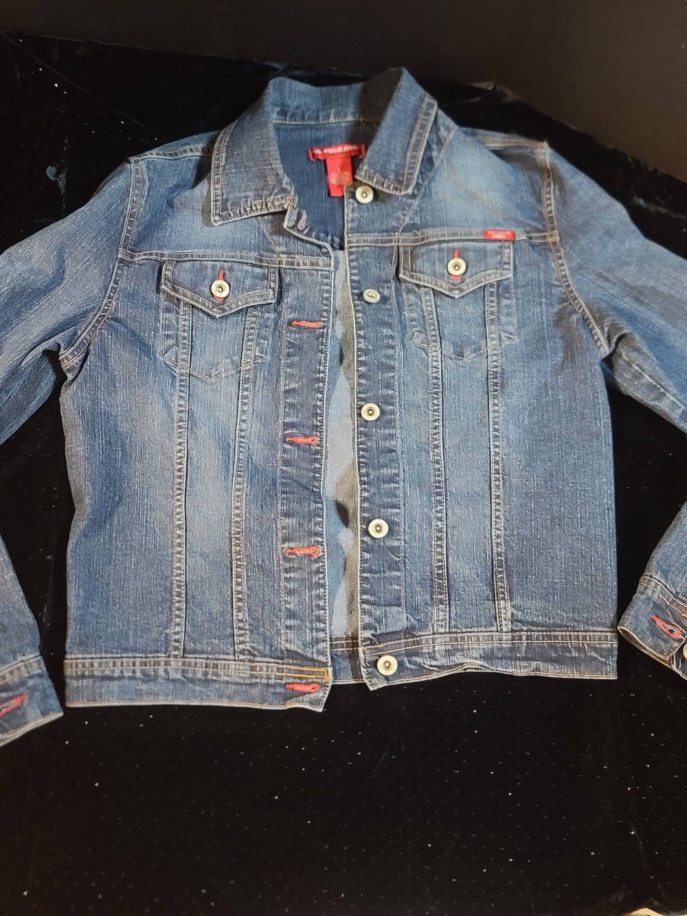 U.S. Polo Assn. Womens Light Blue Denim Jacket